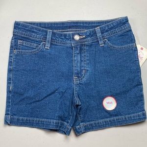 Girls MIDI Faded Glory Denim Shorts